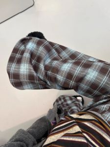 กางเกงขายาวทรงตรงผู้หญิงฤดูหนาว กางเกงขายาวทรงตรงพับได้ ทรงหลวม ทรงลำลอง กางเกงขายาวทรงขากว้าง ทรงหลวม ทรงหลวม