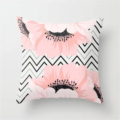 Modern Minimalist Nordic Style Bright Color Geometric Patterned Cushion Covers for Living Room Sofa Bedroom Sample Room