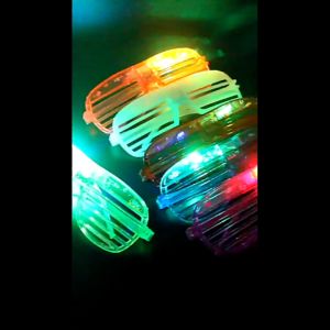 แว่นตาเรืองแสง มีหลอดไฟ LED แว่นตาเรืองแสง คริสต์มาส Luminous glasses