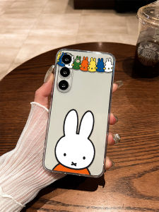 Transparent Silicone Phone Case for S25 Miffy Rabbit Galaxy S24 New Model Full Lens Protection S23 S22 plus S21 Creative Cartoon Cute Note20 Anti-Fall