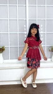 Setelan Kebaya Anak Kutu Baru RURU KID Brukat Pesta Kondangan Wisuda