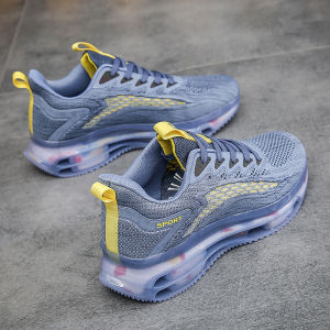 Large Size Mens Running Shoes Breathable Mesh Upgraded Air Cushioning Casual Sporty Dad Shoes Shock Absorption Comfortable