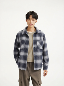 Hotwind | Autumn Plaid Retro Lapel Mens Jacket