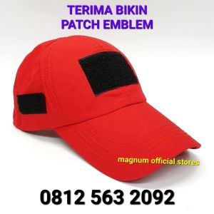 Topi Tactical POLOS Ripstop Army Terbaru Prepet Perekat Velkro Warna Lengkap