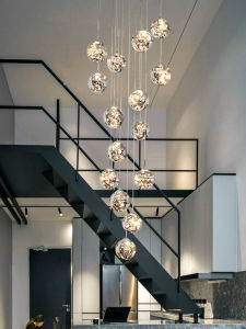 KING STAR | Luxury Stairwell Pendant Light For High Ceiling
