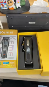 Kemei KM-1727 KM-1728 Electric Hair Clipper Set USB Rechargeable Professional Barber Razor LCD Display