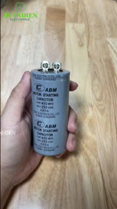Tụ Khởi Động Cho Động Cơ Motor Điện Đề Pa Động Cơ Công Suất 400uF (400MFD) 250v - Linh Kiện Quỳnh Diễn