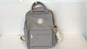 กระเป๋าสะพายหลัง นักเรียน พับเก็บ ผ้าไนล่อน กันน้ำ กระเป๋าถือได้ในใบเดียว