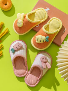 Dép Bông Trẻ Em Giày Sàn Em Bé Chống Trượt Thỏ Trẻ Em Đáng Yêu Trong Nhà Bé Trai Mẫu Mới Mùa Đông Bé Gái