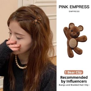 PINK EMPRESS | Cute Bear Hair Clips for Side and Fringe