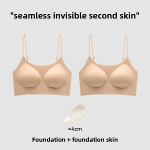 miiow |  Invisible One-Piece Womens Underwear Cat Person Seamless Exterior Expansion Soft Comfortable Nylon Fabric Gathered Backless