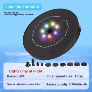 MONLEYTA | Solar Powered Automatic Fountain Oxygenator For Outdoor Courtyard Fish Pond Small Home Water Tank Sprayer Rock Cycle Pump