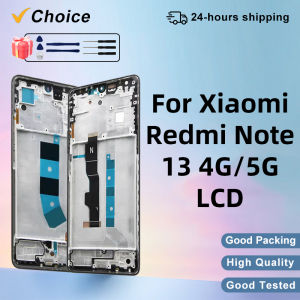 AMOLED For Xiaomi Redmi Note 13 4G LCD Display 23129RAA4G 2312DRAAB Touch Screen Digitizer Assembly For Redmi Note 13 5G Display