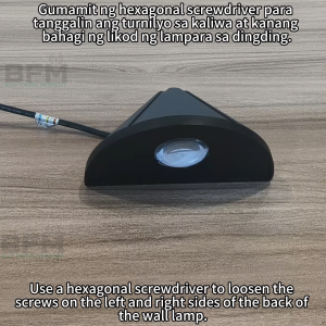 BFM LED Triangle dual color optional modern design wall lamp IP65 waterproof suitable for indoor and outdoor warm light