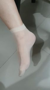 Womens Elastic Silk Ankle Socks Thin Invisible Transparent Socks