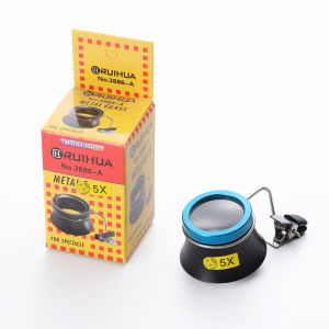 5X 10X 20X Clip-On Eye Loupe Kính Lúp Di Động Kính Lúp Cho Thợ Đồng Hồ Sửa Chữa Kim Loại Thị Kính Công Cụ Hoạt Động