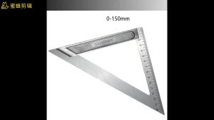 PENGGARIS SIKU SEGITIGA ALUMUNIUM STEEL 6 INCH 150 MM MISTAR TRIANGLE