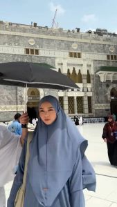 Hafsha Abaya Set Buy 2 570K (Gamis Umroh Haji Abaya Set Kerudung)