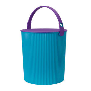 Omnioutil Colorful Outdoor Toy Storage Bucket Fishing Flower Planting Bucket 20L Plastic Food Grade Picnic Bench Ground Use