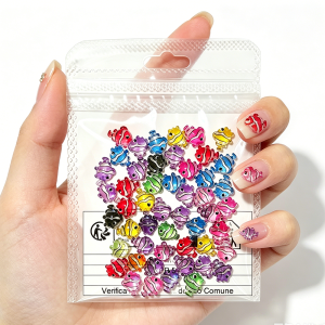 50Pcs 3D Carttoon Tropical Fish Nail Charms Colorful Resin Clownfish Nails Art Decorations DIY Summer Beach Manicure Accessories