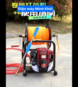 Máy phun thuốc sâu Fuji Gx35 kèm Rulô động cơ 4 thì| Máy phun sương động cơ xăng máy cắt cỏ