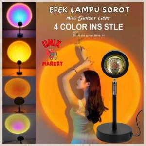 LAMPU SUNSET EFEK MATAHARI / LAMPU TIDUR / LED SUNSET MATAHARI / lampu sorot SUNSET
