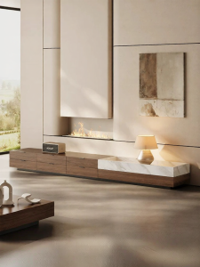 Modern Minimalist Italian Luxury TV Stand Storage