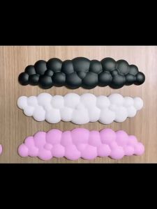 ชุดแผ่นข้อมือเมาส์แป้นพิมพ์คลาวด์ สีขาว ยกเลิก การสั่งซื้อที่อยู่ป้อนข้อมือ คอร์เทคโนโลยี ผ้าฝ้ายหน่วยความจำ สีน้ำ ที่ทำงานดี สร้างความสมดุล สำหรับการนอนหลับ