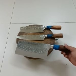 Bộ Dao Chặt Thái Lạng Thịt Cá Gà Sắc Bén. Nội Địa Nhật