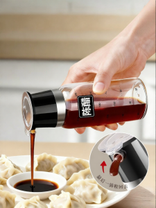 KuaKe | Food Grade Glass Kitchen Use Soy Sauce Vinegar Dispenser