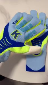 A pair of professional goalkeeper gloves for wear-resistant training.