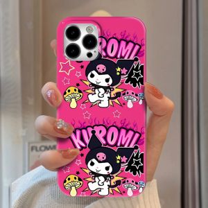 Compatible with iphone 14 Pro Max Casing Kuromi 11 xr xs Max 7 8 Plus Gloss TPU iPhone Case 11Pro 13 12 15Plus