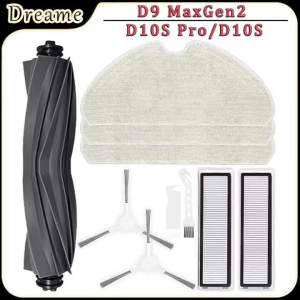 For Dreame D9 Max Gen2/D10S Pro/D10S Robot Vacuum Accessories Main Brush HEPA Filters Mop Pads Side Brush Replacement Parts