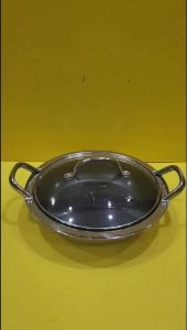 Chảo chống dính Meyer nội địa Nhật size 25cm cao 7cm (mã 1160) Dùng được bếp từ_Hàng nội địa Nhật đã qua sử dụng