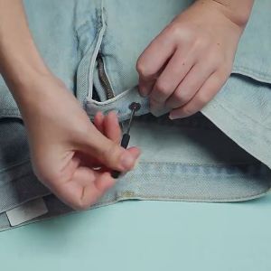 MD-C1224 Kancing Jeans Logam Tusuk Pengecil Celana Jeans Baut Instan Adjustable Motif / Magic Button