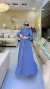 Ariana Dress Santorini Gamis Mewah Lebaran Viral Tiktok Dress Wanita Terbaru 2023 Kekinian Murah