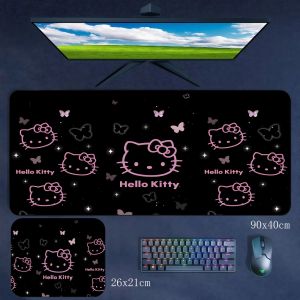 Sanrio | Fashion Cartoon Girl Mouse Pad Hello Kitty Printed Rubber Non-slip Mouse Pad Girl Oversized Wrist Guard Cute Table Mat Desk Pad
