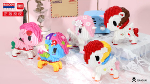 Balody Mini Blocks Cute Tokidoki Cartoon Figure Unicorn Anime Building Toy DIY Hourse for Kids Gift Girl Birthday Present