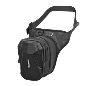 [Jocestyle Mall] Motorcycle Drop Leg Side Bag Hard Shell Casual Waist Bag Expandable Waterproof Mobile Phone Purse Motorcycle Accessories