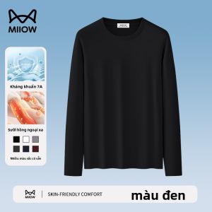 Áo thun nam MiiOW làm bằng vải Modal dài tay kháng khuẩn