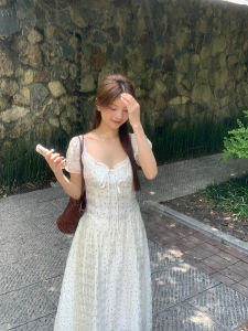 Slim Flattering Polka Dot Dress