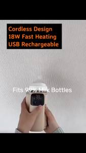 Portable Baby Milk Bottle Warmer 6000mAh | USB-C Rechargeable | 6 Temp Control | Travel & Outdoor Use