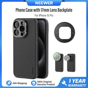 NEEWER Phone Case for 15 Pro/Pro Max with 67mm Filter Adapter & 17mm Phone Lens Adapter TPU + PC Protective Heavy Duty Case PA053/PA054