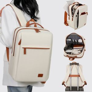 Thickened Shockproof Travel Business Laptop Bag for Women Large Capacity 15.6 Inch Double Shoulder Pad Compatible with Lenovo HP