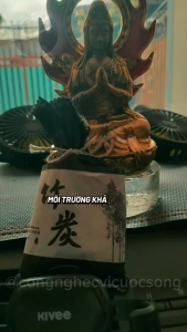 Túi Than Tre Nhật Bản Hoạt Tính Khử Mùi Ô Tô Lọc Không Khí Xe Hơi - 100Gram