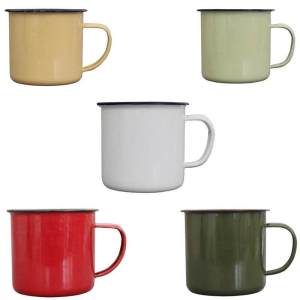 YUYOU | Nostalgic Retro Design Enamel Mug