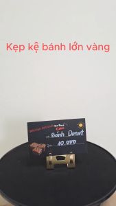 Kẹp inox giữ ảnh giữ bảng tên để bàn thường sử dụng tại quầy kệ bán hàng phù hợp với tiệm bánh hay đồ ăn đồ lưu niệm kẹp ảnh idol