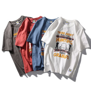 Export Tail Order Cut Label Men Summer Cotton Short Sleeve Male Ins Fashion Brand T-shirt Export Original Order Menswear T-shirt Tops