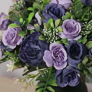 Artificial Flowers Silk Hydrangea Peony Wedding Bridal Bouquet Festival Wreaths Home Vase Garden Wall Diy Gifts Decora Scrapbook
