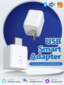SMATRUL Tuya Smart Micro USB Adaptor Switch 5V WiFi Mini USB Power Adaptor Works with Alexa Google Smart Home